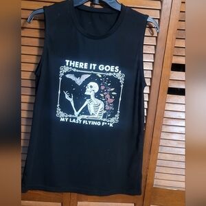 Gthic  Black Graphic Tank Top. Unisex Mens Med. Wmn Sz Large